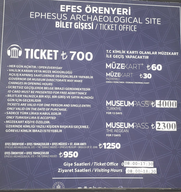 Ephesus Ticket Prices and Hours