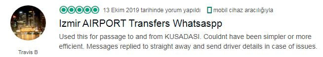 Private Transfer from Kusadasi to Izmir Airport Review
