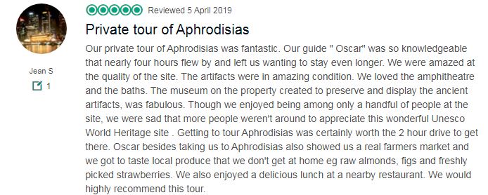Private tour of Aphrodisias review